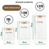 Pack 3 tarros conserva (Vidrio y bambú) — imagen 4