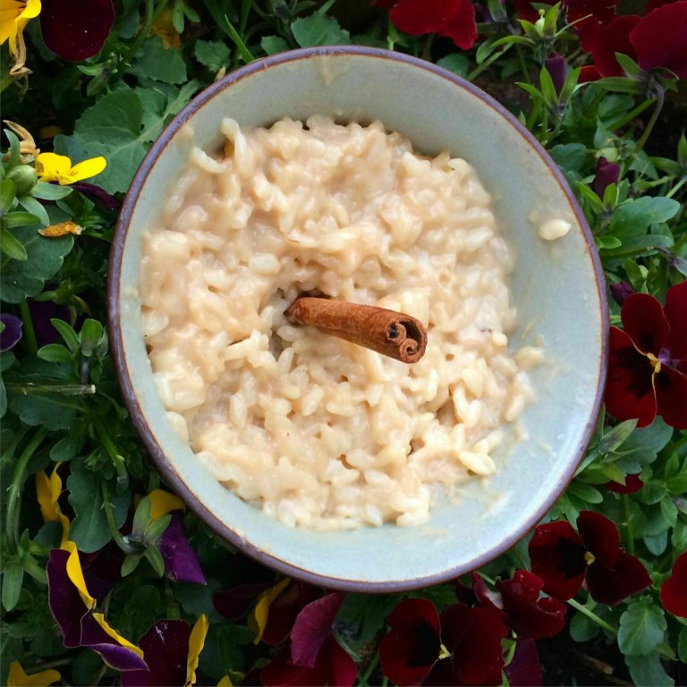como hacer arroz con leche de almendras