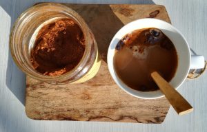 leche vegetal con café soluble