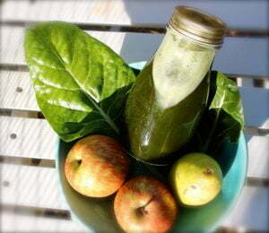 zumo verde acelga y manzana